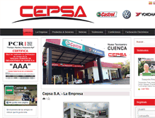 Tablet Screenshot of cepsa.com.ec
